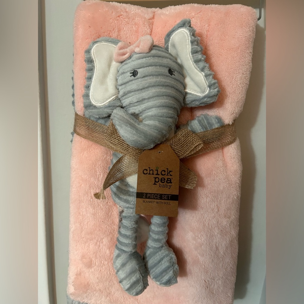 2 Piece Blanket and Doll set by Chick Pea